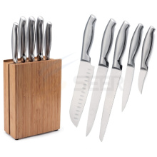 Ensemble de couteau de cuisine à poignée creuse en acier inoxydable 5 pièces (A3)
